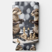 二人の遊チェス スリム缶クーラー (正面)