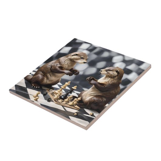 二人の遊チェス タイル (側面)