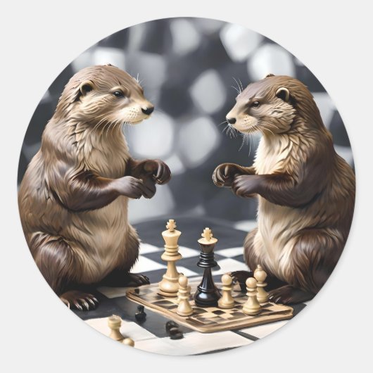 二人の遊チェス ラウンドシール (正面)