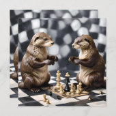 二人の遊チェス 招待状 (正面/裏面)