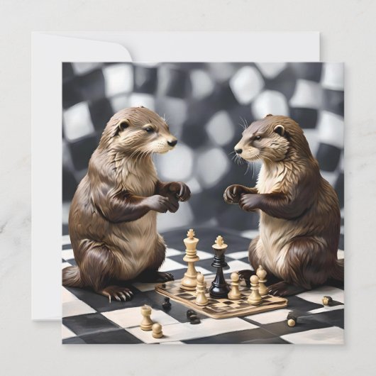 二人の遊チェス 招待状 (正面)