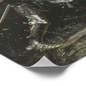 二人の騎士の剣の戦い ポスター (角)