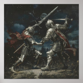 二人の騎士の剣の戦い ポスター