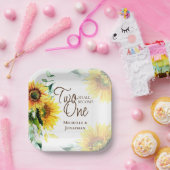 二人はクリスチャンのひまわり結婚になる ペーパープレート (パーティー)