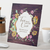 二人はピンクのフローラ結婚だ 台座サイン (インサイチュ)