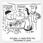 二人はローマンの食べ昼食を食べたと言われる スクエアシール (正面)