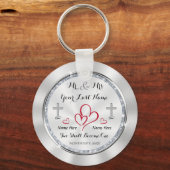 二人は一つのキリスト教の結婚式の引き出物となる キーホルダー (正面)