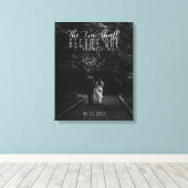 二人は一つのクリスチャンとな結婚る キャンバスプリント (インサイチュ (ウッドフロア))