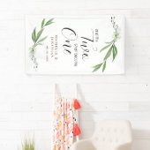 二人は一フローラになる結婚 横断幕 (インサイチュ)