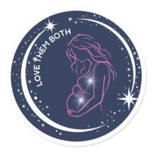 二人を愛するプロライフ妊娠中の母の天空