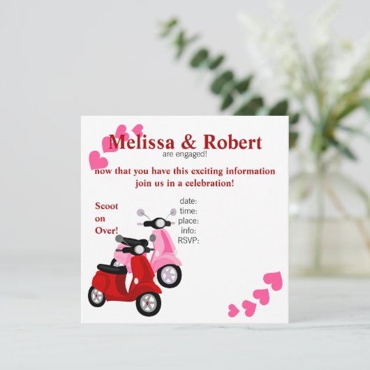 二人乗りスクーター！ 招待状 (スタンド正面)