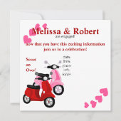 二人乗りスクーター！ 招待状 (正面)
