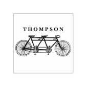 二人乗り自転車 / タンデム自転車の名前 ラバースタンプ (インプリント)