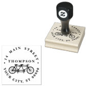 二人乗り自転車/タンデム自転車住所 ラバースタンプ (押印)