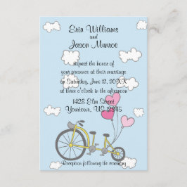 二人乗り自転車 招待状