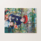 二人姉妹 – ルノアール印象派絵画の1881年 ジグソーパズル (横)