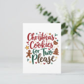 二人用のクリスマスケーキをお願いします 妊娠  クリスマス   案内ポストカード (スタンド正面)