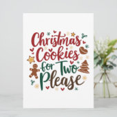 二人用のクリスマスケーキをお願いします 妊娠  クリスマス   案内状 (スタンド正面)