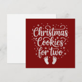 二人用のクリスマスケーキ マタニティ 妊娠 クリスマス (正面/裏面)