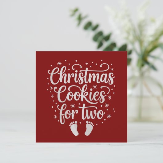 二人用のクリスマスケーキ マタニティ 妊娠 クリスマス (スタンド正面)
