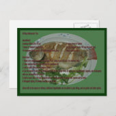 二人用のグリルワーレイのレシピ ポストカード (正面/裏面)