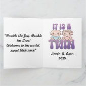 二倍の喜び、二倍の愛 サンキューカード (内部)