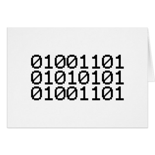 二値MUMグリーティングカード (正面横)