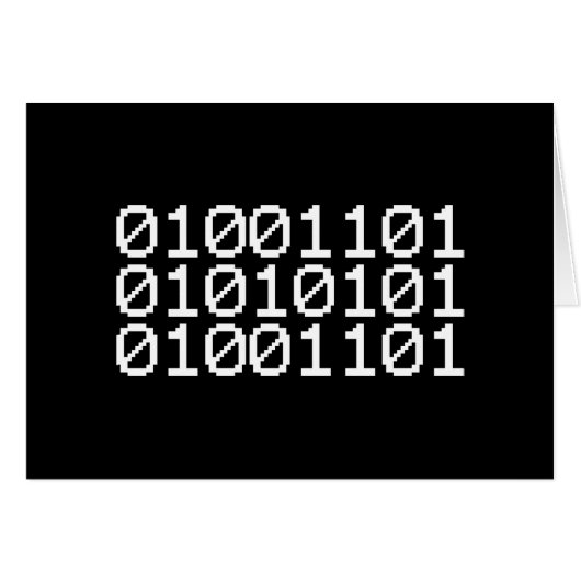 二値MUMグリーティングカード (正面横)