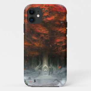 二元性のIphone 5の場合の木 iPhone 11 ケース