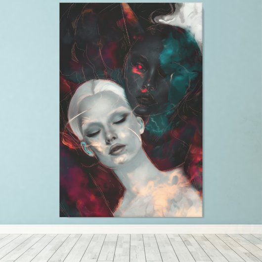 二元論 キャンバスプリント (インサイチュ (ウッドフロア))