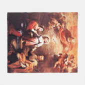 二兆分 フリースブランケット (正面(横))