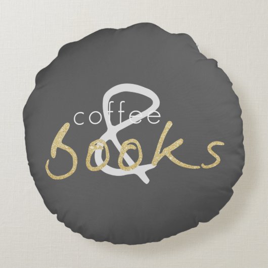 二冊の調度本とコーヒーラウンドピロー ラウンドクッション (裏面)