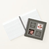 二写真テンプレートワンパーソナライズされた ノートブック (内部)