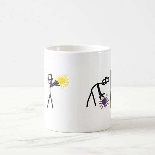 二分法のマグ コーヒーマグカップ (中央)