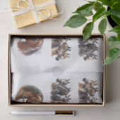 二列の長い列を含む馬のイラスト 薄葉紙 (ギフト)