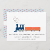 二列車 招待状 (正面/裏面)