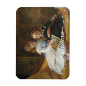 二動揺してビクトリアン人の若い女の子フォトマグネット マグネット (縦)