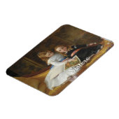 二動揺してビクトリアン人の若い女の子フォトマグネット マグネット (左側)