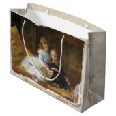 二動揺してビクトリアン若い女の子抱き枕 ラージペーパーバッグ (裏面アングル)