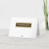 二動揺して人ビクトリアンの少女グリーティングカード カード (裏面)