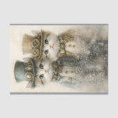 二匹のかわいいヴィクトリア調スチームパンクの子猫 CA3 デコパージュ 薄葉紙 (正面)