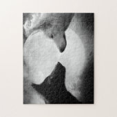 二匹のオオカミが向かい合って ジグソーパズル (縦)