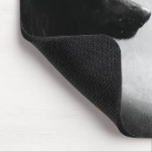 二匹のオオカミが向かい合って マウスパッド (コーナー)