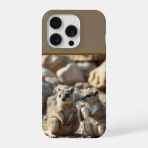 二匹のオーストラリア ロットネスト島 クォッカ iPhone 15 PROケース