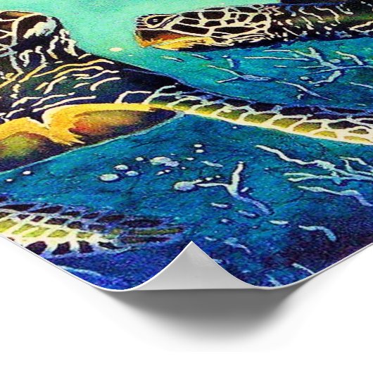 二匹のカメ ポスター (角)