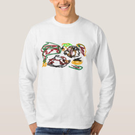 二匹のハリネズミの秋 Tシャツ