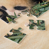 二匹のパンダのカブを竹の茂みの中に置き、臥龍。 ジグソーパズル (側面)