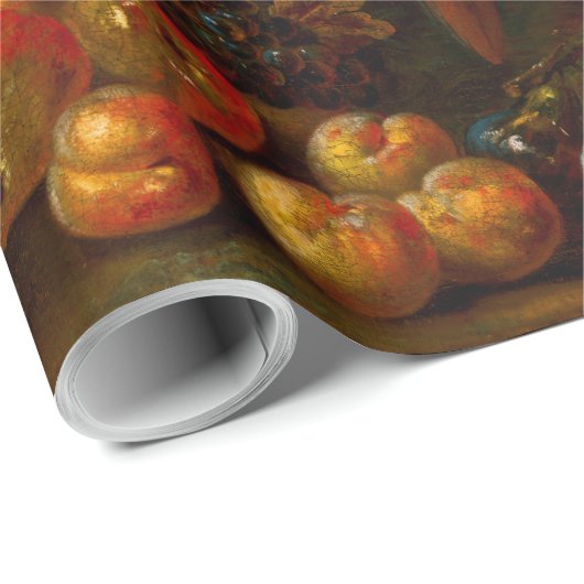 二匹のマカオとカケスとフルーツ ラッピングペーパー (ロールコーナー)