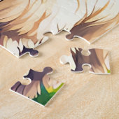 二匹の乳児が並んで立つ ジグソーパズル (側面)