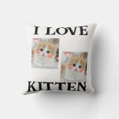 二匹の子猫と大きなフォンター枕 クッション (裏面)